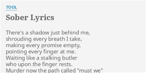 sober lyrics|sober lyrics tool.